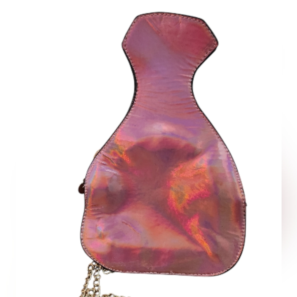 Novelty Pink Money Bag Crossbody Bag with Chain Strap - Picture 2 of 7